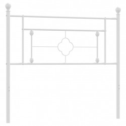 Metalowe wezgłowie, białe, 107 cm