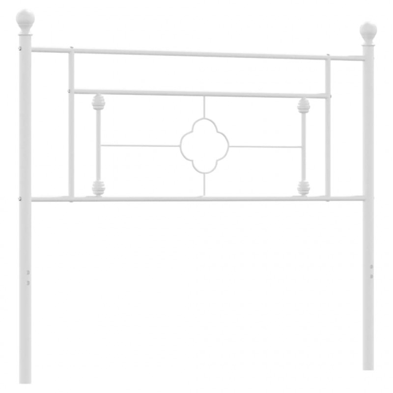Metalowe wezgłowie, białe, 107 cm