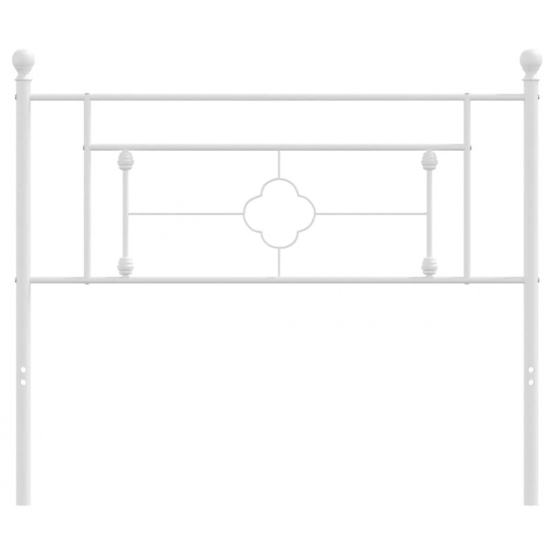 Metalowe wezgłowie, białe, 107 cm