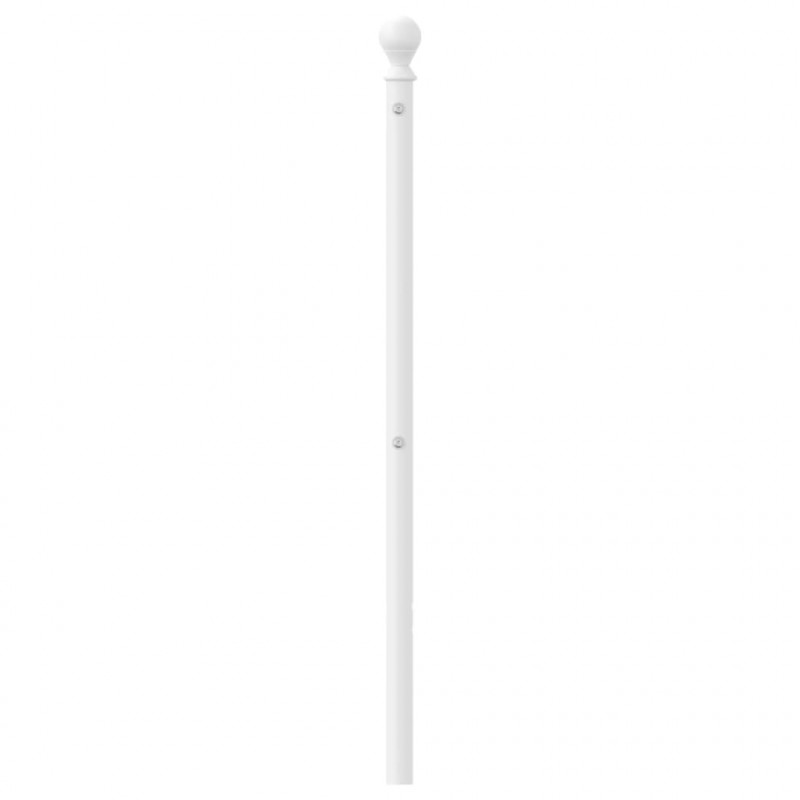 Metalowe wezgłowie, białe, 107 cm