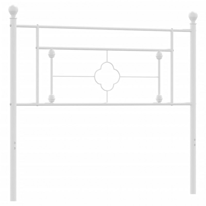 Metalowe wezgłowie, białe, 107 cm