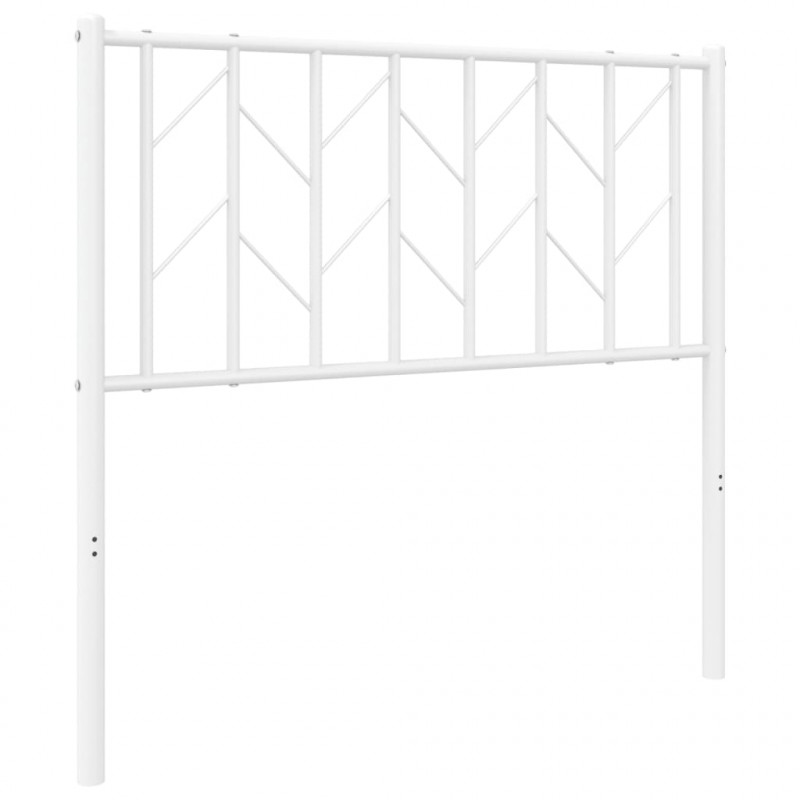 Metalowe wezgłowie, białe, 90 cm