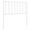 Metalowe wezgłowie, białe, 90 cm