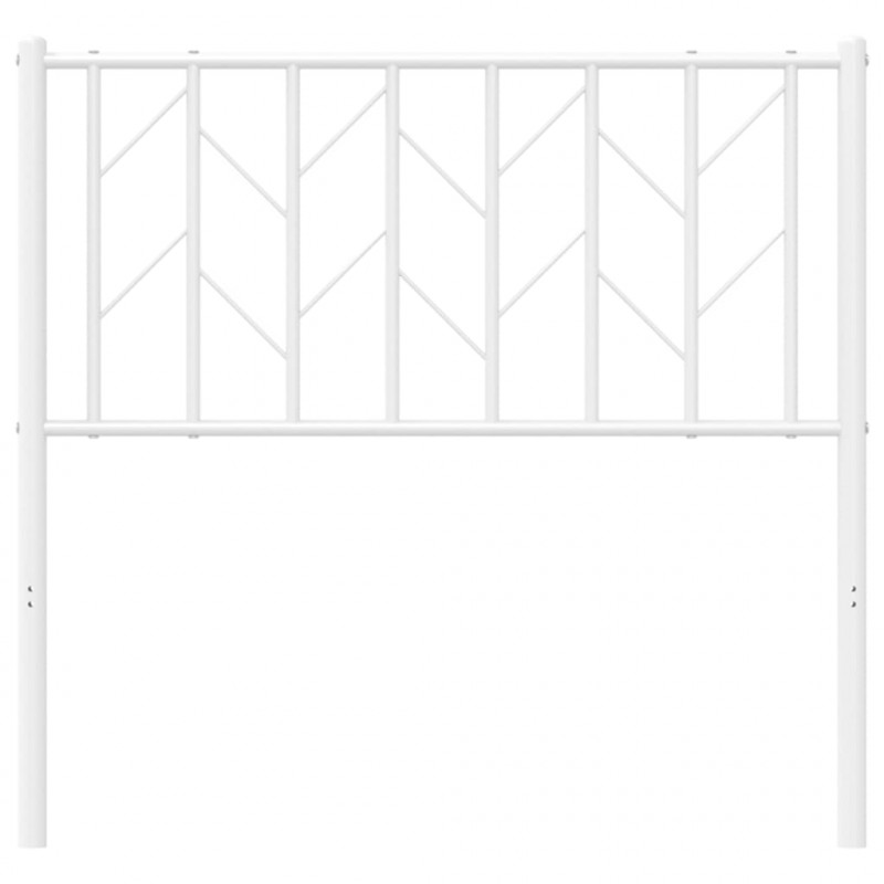 Metalowe wezgłowie, białe, 90 cm