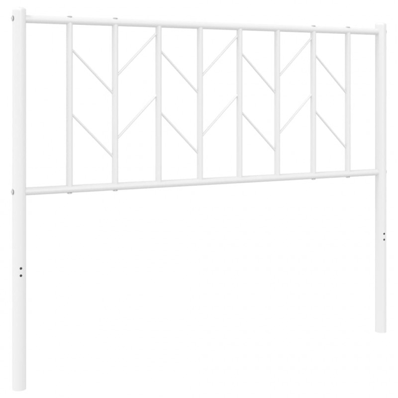 Metalowe wezgłowie, białe, 107 cm