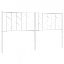 Metalowe wezgłowie, białe, 160 cm