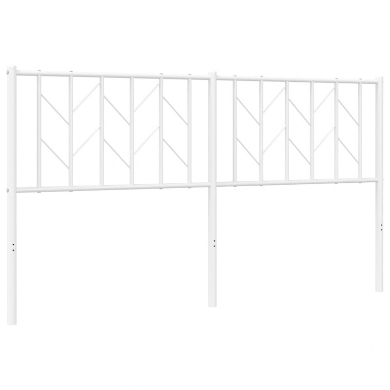 Metalowe wezgłowie, białe, 160 cm