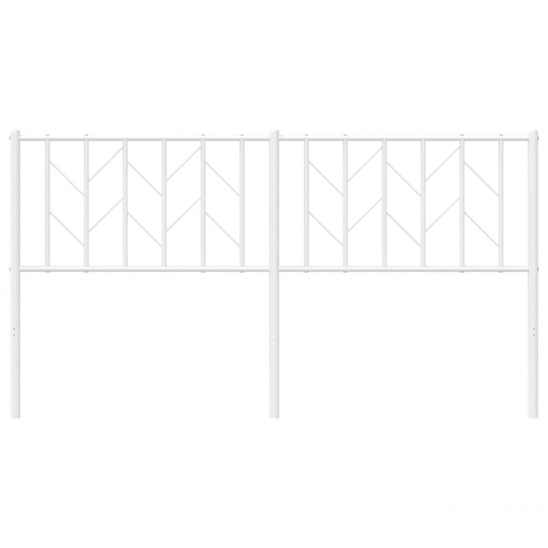 Metalowe wezgłowie, białe, 160 cm