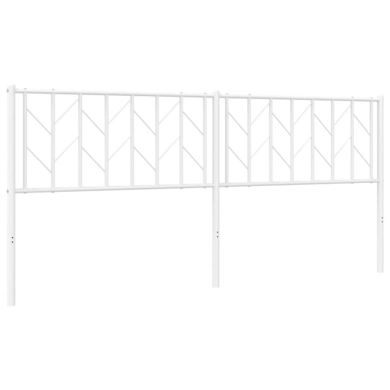 Metalowe wezgłowie, białe, 193 cm