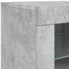 Szafka z oświetleniem LED, szarość betonu, 283x37x67 cm