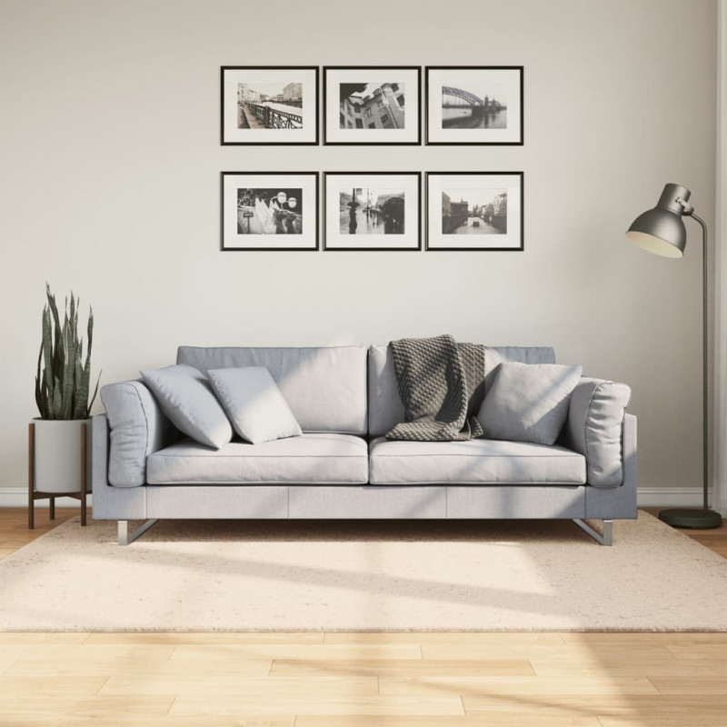 Dywan HUARTE z krótkim włosiem, beżowy, 140x200 cm