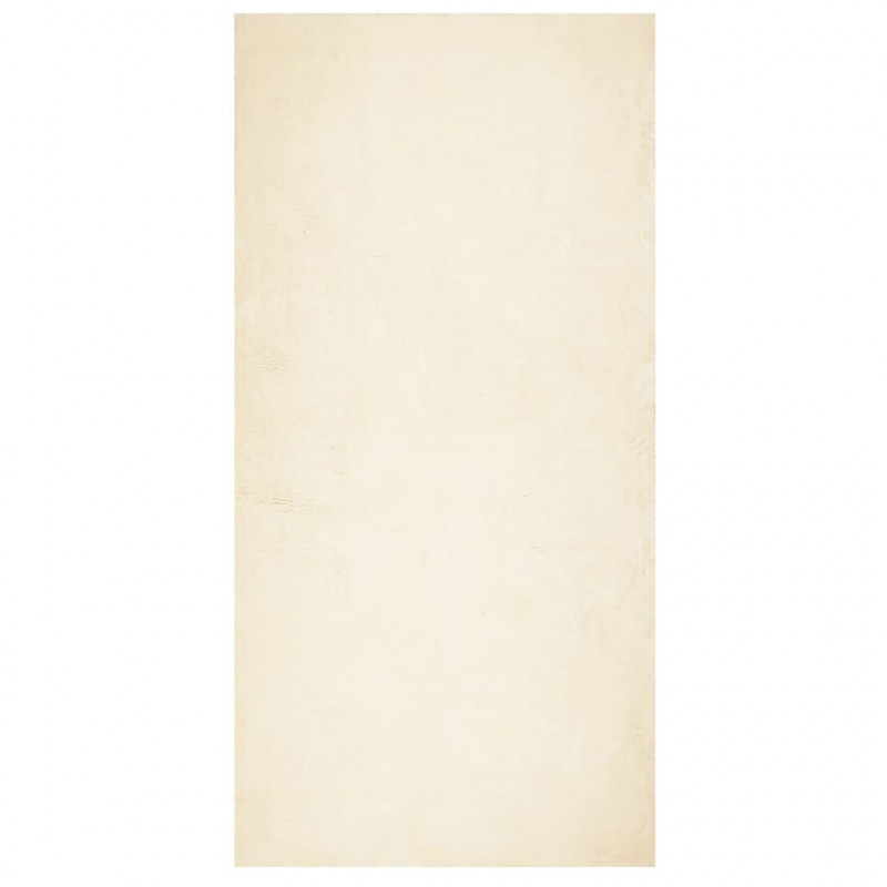 Dywan HUARTE z krótkim włosiem, kremowy, 100x200 cm