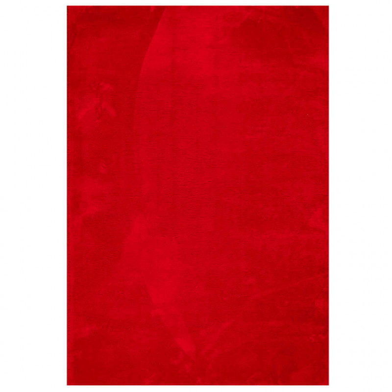 Dywan HUARTE z krótkim włosiem, czerwony, 120x170 cm