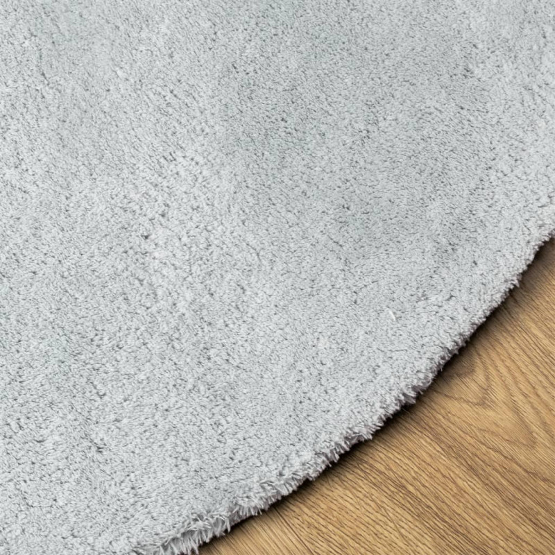 Dywan HUARTE z krótkim włosiem, niebieski, Ø 160 cm