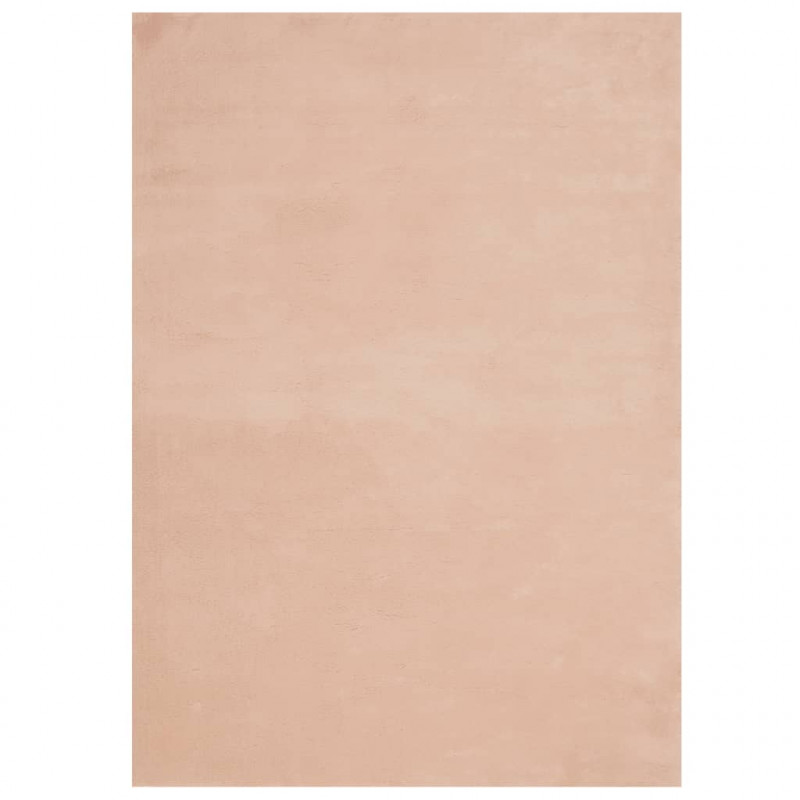 Dywan HUARTE z krótkim włosiem, różowy, 240x340 cm