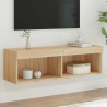 Szafka pod TV z oświetleniem LED, dąb sonoma, 100x30x30 cm