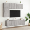 Ścienne szafki TV, 2 szt., szary dąb sonoma, 60x30x41 cm