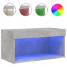 Szafka pod TV, z oświetleniem LED, szarość betonu, 60x30x30 cm