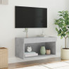 Szafka pod TV, z oświetleniem LED, szarość betonu, 60x30x30 cm