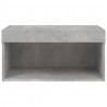 Szafka pod TV, z oświetleniem LED, szarość betonu, 60x30x30 cm