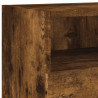 Ścienne szafki TV, 2 szt., przydymiony dąb, 100x30x30 cm