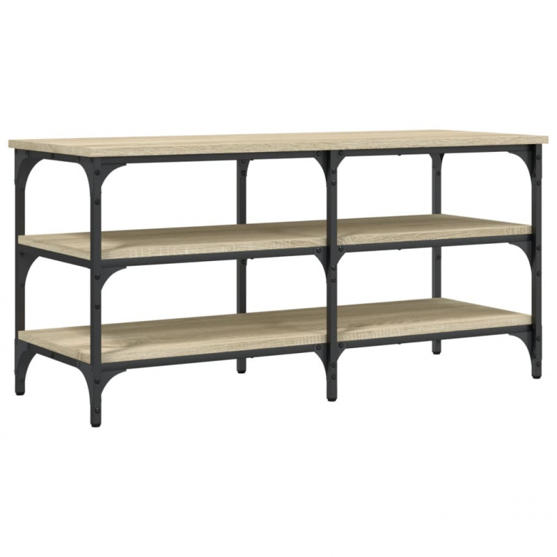 Ławka na buty, dąb sonoma, 100x38,5x49 cm