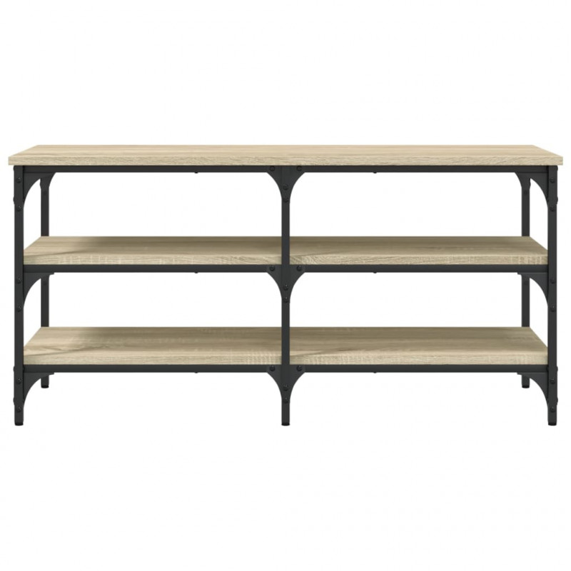 Ławka na buty, dąb sonoma, 100x38,5x49 cm