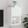 Szafka TV z LED, biała, 40,5x30x60 cm