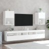 Szafka TV z LED, biała, 40,5x30x60 cm