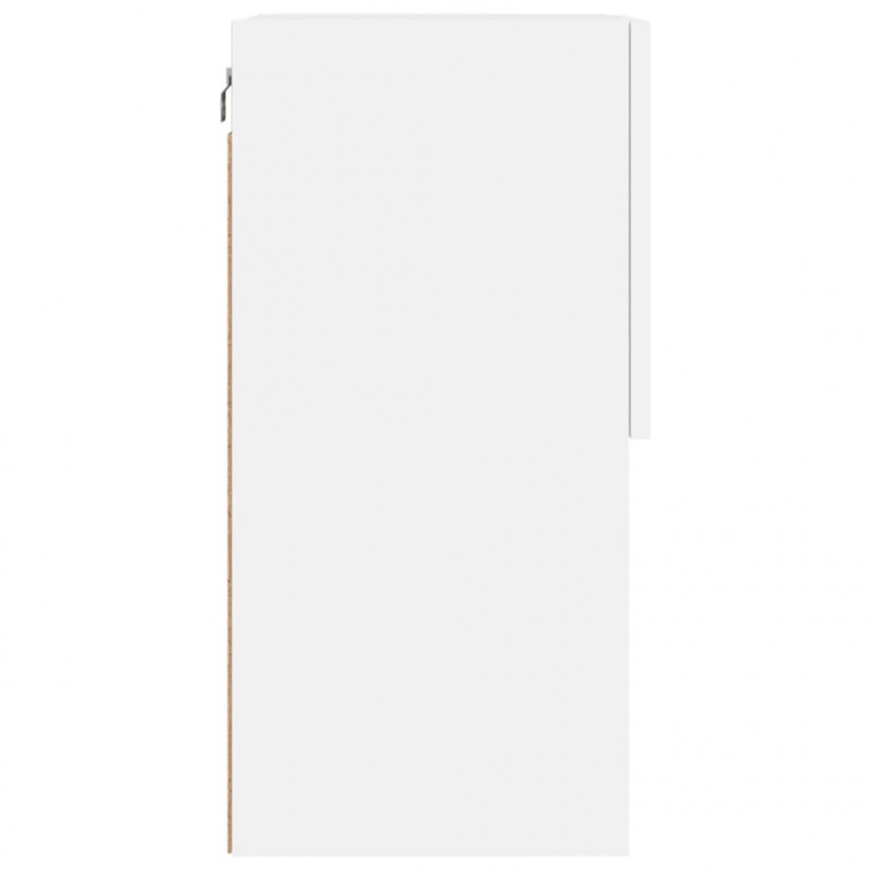 Szafka TV z LED, biała, 40,5x30x60 cm