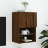 Szafka TV z LED, brązowy dąb, 40,5x30x60 cm