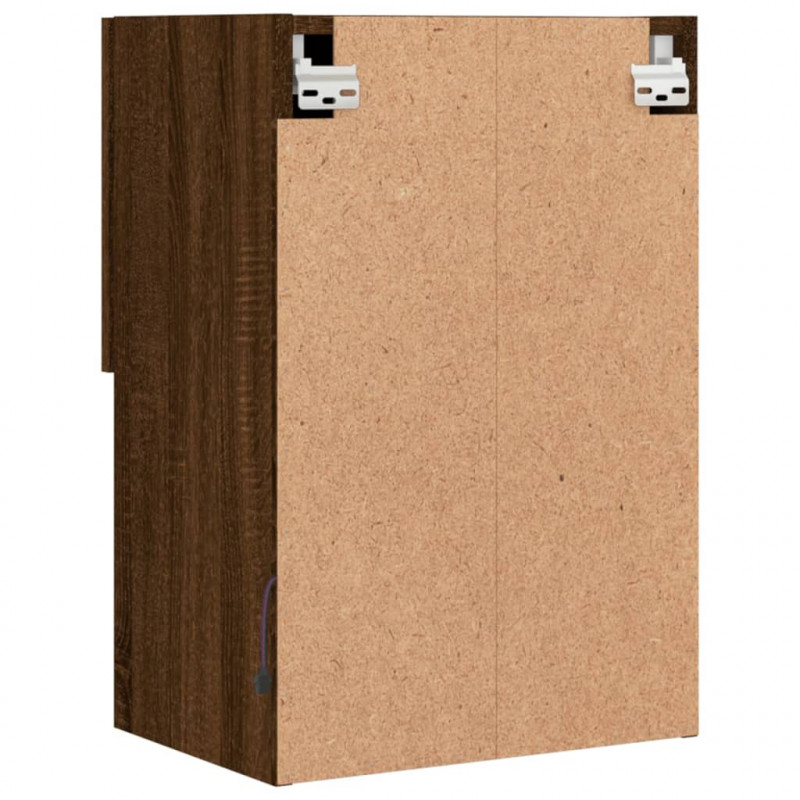 Szafka TV z LED, brązowy dąb, 40,5x30x60 cm