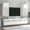 Szafka TV z LED, biała, 40,5x30x90 cm