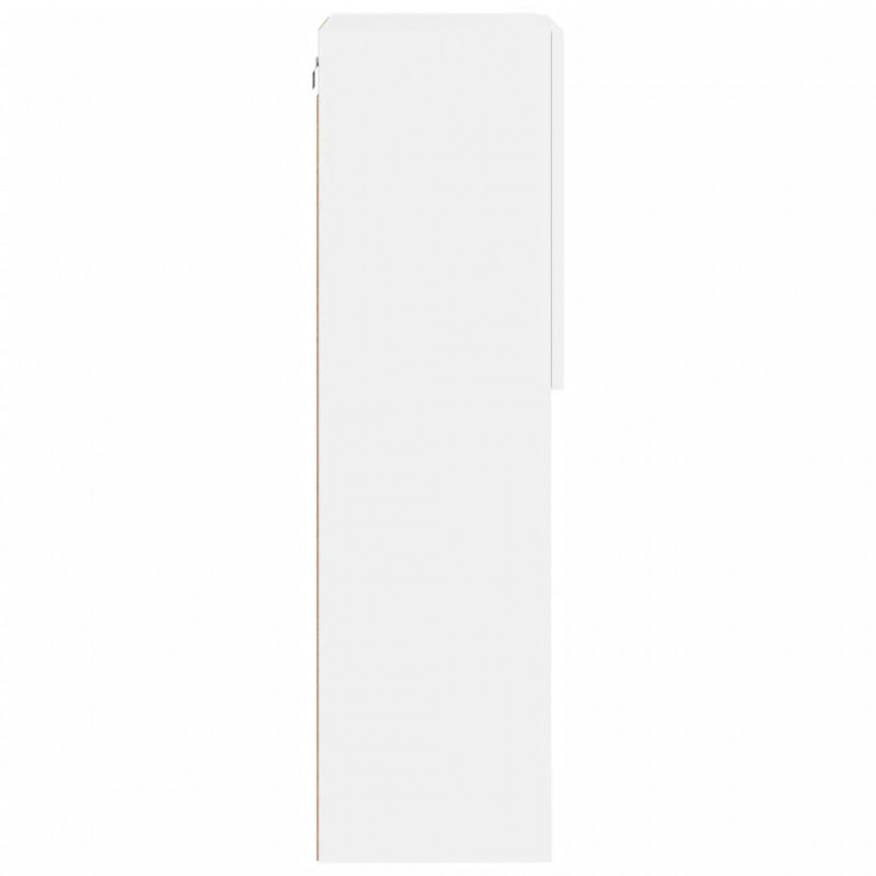 Szafka TV z LED, biała, 40,5x30x102 cm