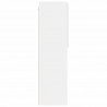 Szafka TV z LED, biała, 40,5x30x102 cm