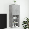 Szafka TV z LED, szarość betonu, 40,5x30x102 cm