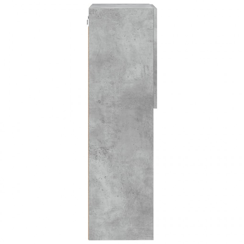 Szafka TV z LED, szarość betonu, 40,5x30x102 cm