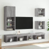 Szafka TV z LED, szary dąb sonoma, 40,5x30x102 cm