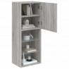 Szafka TV z LED, szary dąb sonoma, 40,5x30x102 cm