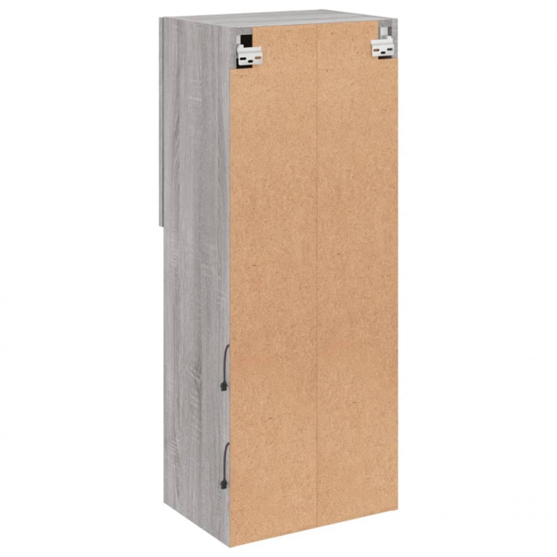 Szafka TV z LED, szary dąb sonoma, 40,5x30x102 cm