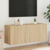 Szafka pod telewizor, ścienna, dąb sonoma, 100x30x41 cm