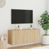 Szafka pod telewizor, ścienna, dąb sonoma, 100x30x41 cm