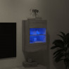 Ścienna szafka TV z LED, szary dąb sonoma, 40x30x60,5 cm