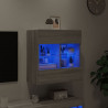 Ścienna szafka TV z LED, szary dąb sonoma, 58,5x30x60,5 cm