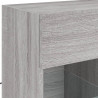 Ścienna szafka TV z LED, szary dąb sonoma, 58,5x30x60,5 cm