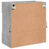Ścienna szafka TV z LED, szarość betonu, 58,5x30x60,5 cm