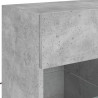 Ścienna szafka TV z LED, szarość betonu, 58,5x30x60,5 cm