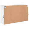 Ścienna szafka TV z LED, biała, 98,5x30x60,5 cm