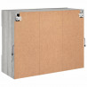 Ścienna szafka TV z LED, szary dąb sonoma, 78,5x30x60,5 cm