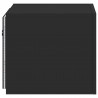 Ścienne szafki TV z LED, 2 szt., czarne, 30,5x35x30 cm